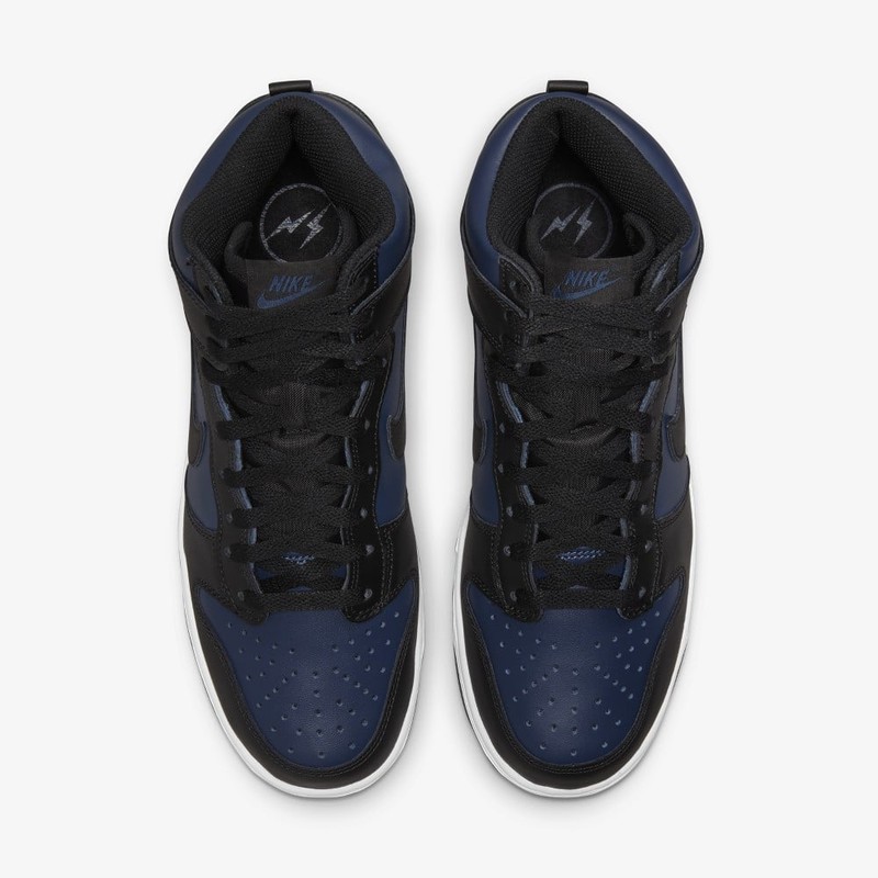 nike dunk high navy blue and white dress illusion | Cheap Arvind